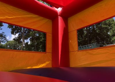 Multi Color Crayola Bounce House Red Tarp Roof