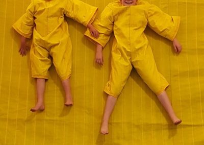 Kids on Velcro Wall